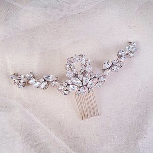 "Vivian" Antique Silver Hair Comb